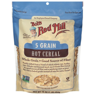 Bobs Red Mill Cereal Hot 5 Grain Whole Grain - 16 Oz
