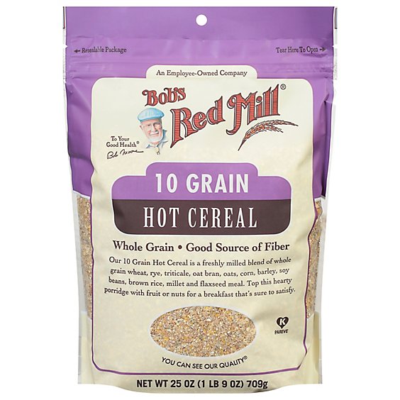 Bobs Red Mill Cereal Hot 10 Grain - 25 Oz