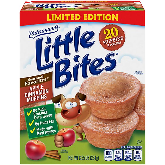 Entenmanns Little Bites Apple Cinnamon 5ct - 8.25 Oz