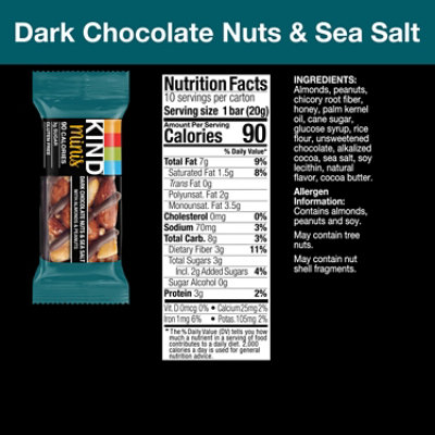 Kind Dark Chocolate Nuts Ss Mini - 7 Oz - Image 2