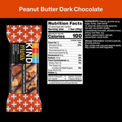 Kind Peanut Butter Dark Chocolate Minis - 7 Oz - Image 2