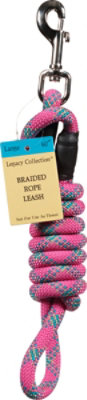 Legacy Lg Braided Rope Leash Pink - Each - Image 2