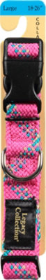 Legacy Lg Flat Braided Collar Pink - Each - Image 2