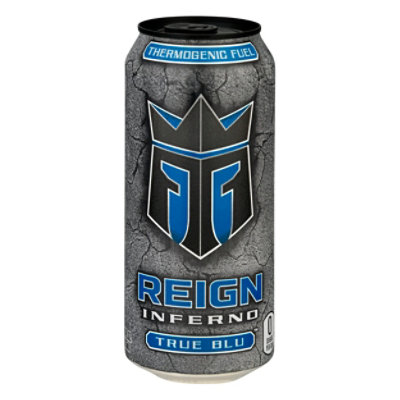Gosen inferno ローヤルブルー リミテッドエディション Reign Inferno True Blu Thermogenic Fuel Energy Drink - 16 Fl. Oz