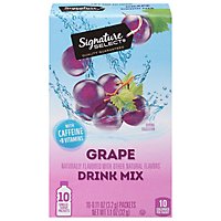 Signature Select Drink Mix Grape W/Caffeine - 10 Count - Image 2