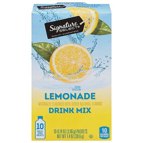 Signature Select Drink Mix Lemonade - 10 Count
