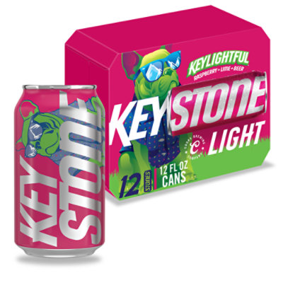 Keystone Keylightful Beer 4.1% ABV Cans - 12-12 Fl. Oz.