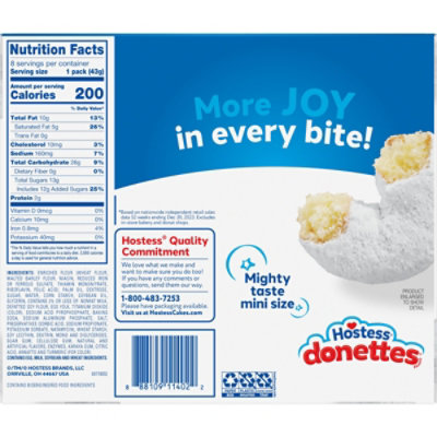 Hostess Donettes Powdered Mini Donuts - 8 Pack - Image 8