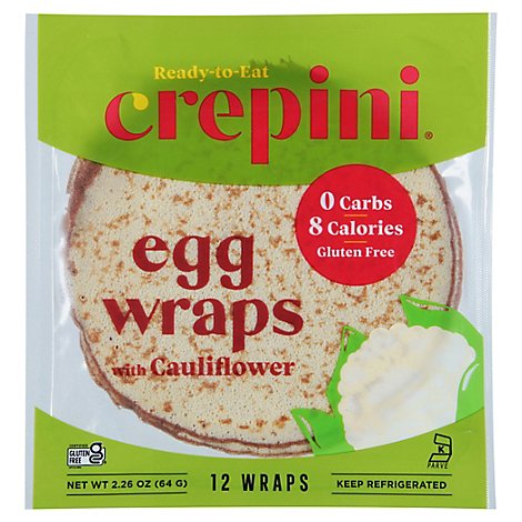 Crepini Egg Thins With Cauliflower - 2.26 Oz