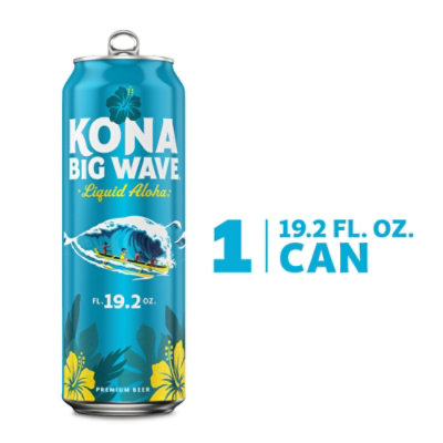 Kona Big Wave Premium Beer Tall Can - 19.2 Fl. Oz. - Image 1