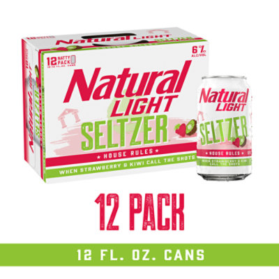 Natural Light Hard Seltzer House Rules In Cans - 12-12 Fl. Oz.