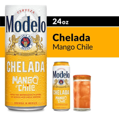 Modelo Chelada Mango y Chile Mexican Import Flavored Beer 3.5% ABV Can - 24 Fl. Oz. - Image 1