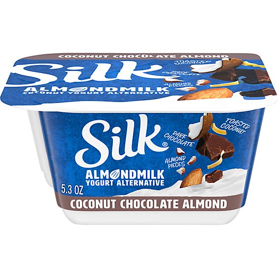 Silk Yogurt Alternative Almondmilk Coconut Chocolate Almond - 5.3 Oz