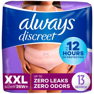 Always Discreet Underwear For Women XXL Maximum - 13 Count - Image 1