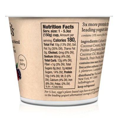 siggi's Mixed Berries Plant Based Coconut Blend - 5.3 Oz - Image 5