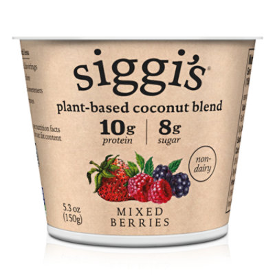 siggis Yogurt Plant Based Coconut Blend Mixed Berry - 5.3 Oz