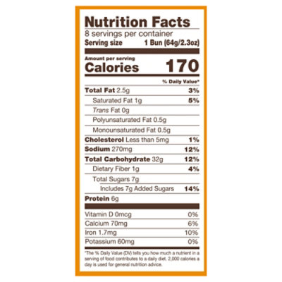 Natures Own Perfectly Crafted Brioche Style Hamburger Buns Non-GMO Sandwich Buns 8 Count - 18 Oz - Image 3