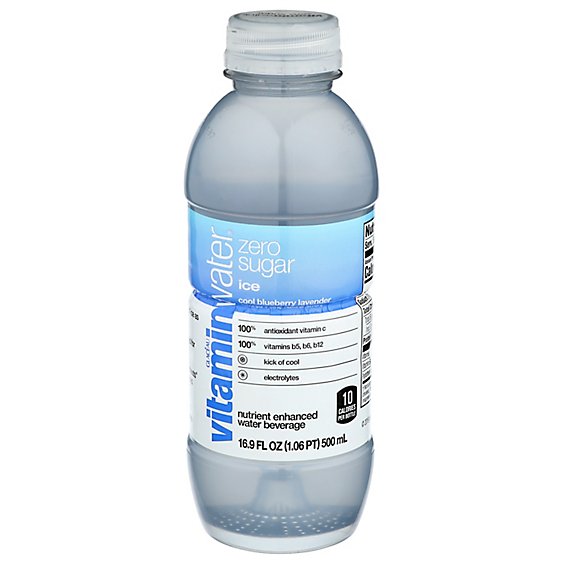 Vitamin Water Zero Sugar Ice Bottles - 6-16.9Fl. Oz.