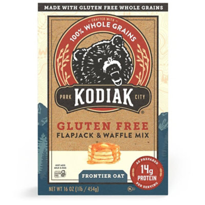 Kodiak Gluten Free Frontier Oat Flapjack & Waffle Mix Box - 16 Oz - Image 2
