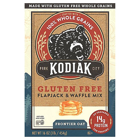 Kodiak Cakes Gluten Free Frontier Oat Flapjack & Waffle Mix - 18 Oz