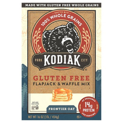 Kodiak Gluten Free Frontier Oat Flapjack & Waffle Mix Box - 16 Oz