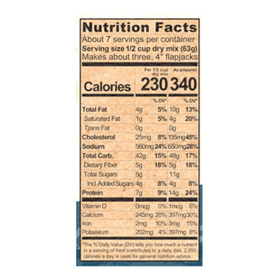 Kodiak Gluten Free Frontier Oat Flapjack & Waffle Mix Box - 16 Oz - Image 3
