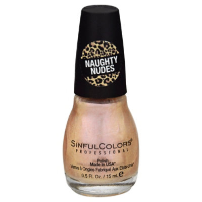 SinfulColors Professional Nail Polish Naughty Nudes Tease - 0.5 Fl. Oz.