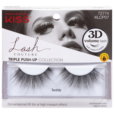 Kiss Lash Couture Triple Push Up Collection Teddy - 1 Pair - Image 3