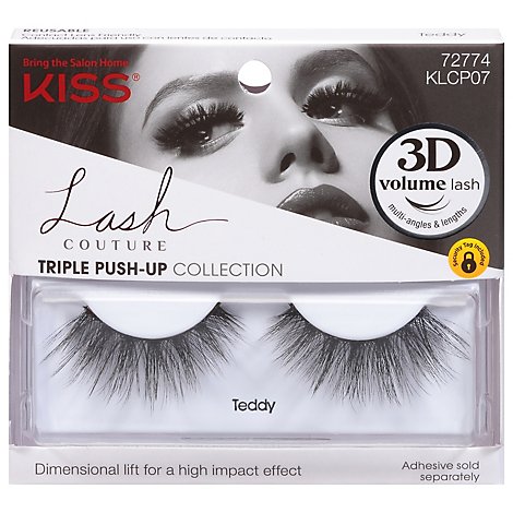Kiss Lash Couture Triple Push Up Collection Teddy - 1 Pair