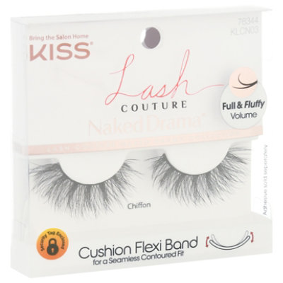 Kiss Lash Couture Naked Drama Collection Chiffon - 1 Pair