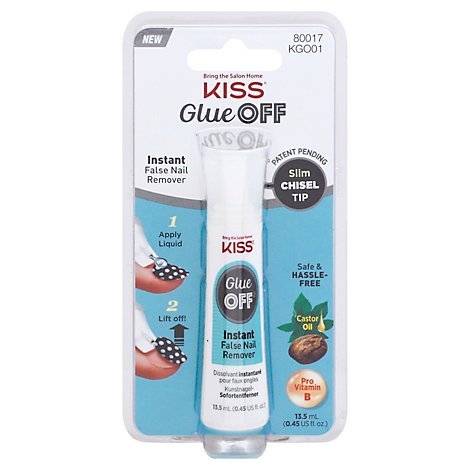 Kiss Glue Off False Nail Remover - Each