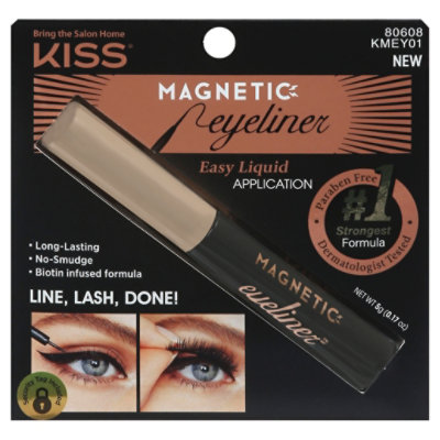 Kiss Magnetic Eyeliner Black - Each - Image 3