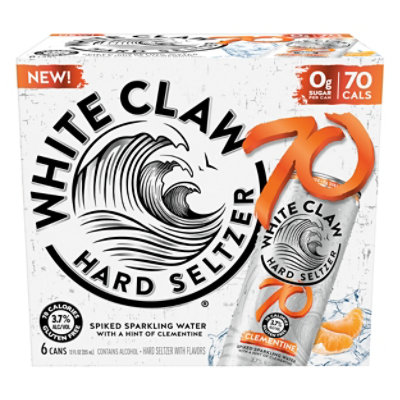 White Claw 70 Clementine In Bottles - 6-12 Fl. Oz. - Image 3