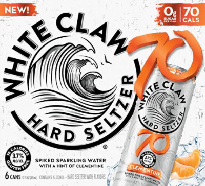 White Claw 70 Clementine In Bottles - 6-12 Fl. Oz. - Image 6