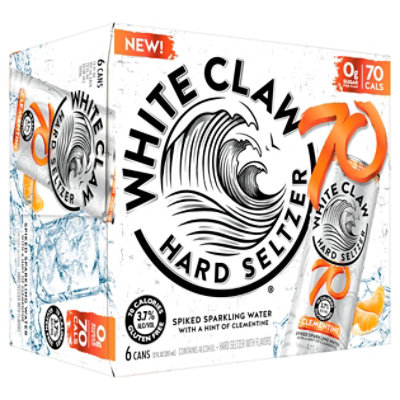 White Claw 70 Clementine In Bottles - 6-12 Fl. Oz. - Image 2