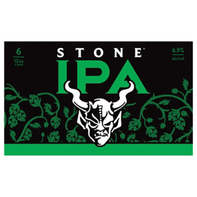 Stone Ipa In Cans - 6-12 Fl. Oz.