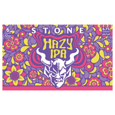 Stone Hazy IPA in Cans - 6-12 Fl. Oz. - Image 3