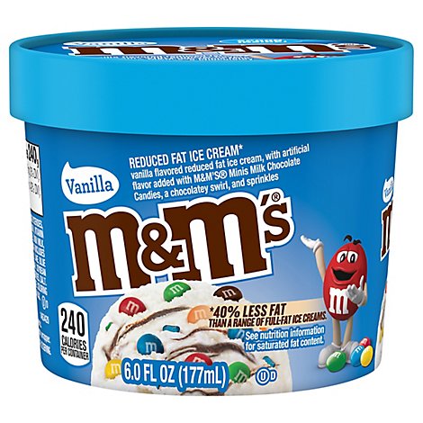M&Ms Vanilla Ice Cream - 6 Fl. Oz.
