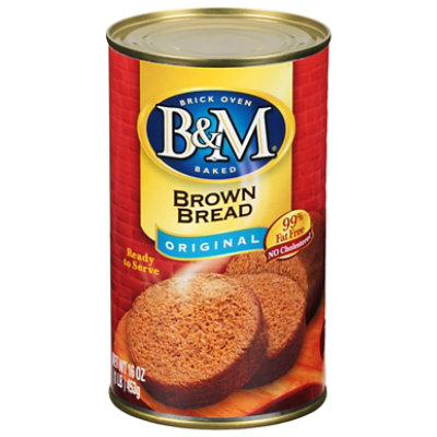 B&M Bread Brown Original - 16 Oz - Shaws