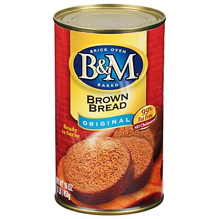 B&M Bread Brown Original - 16 Oz - Image 1