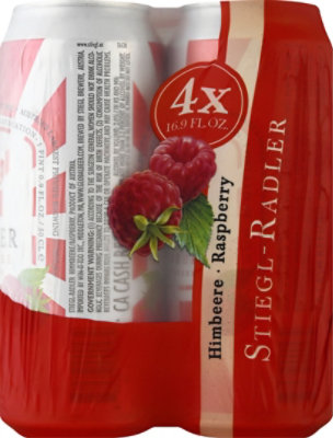 Stiegl Raspberry Radler In Cans - 4-16.9 Fl. Oz. - Image 4