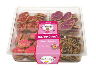 Kimberlys Two-Bite Mini Valentines Shaped Sugar Cookies - 14 Oz - Image 1