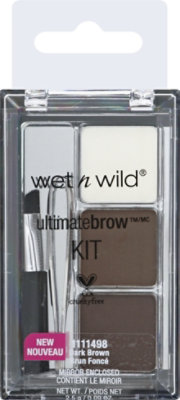 Wet N Wild Ultimate Brow Kit Dark Brown - 0.09 Oz - Image 2