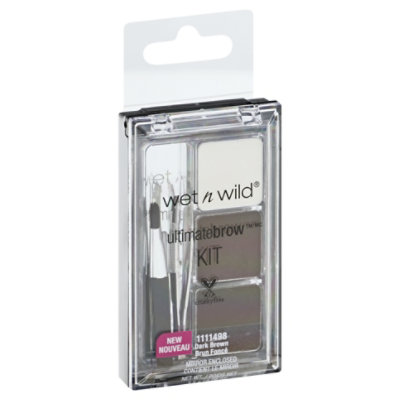 Wet N Wild Ultimate Brow Kit Dark Brown - 0.09 Oz - Image 1