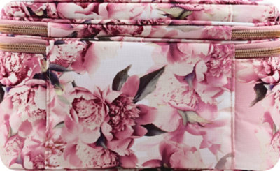 Allegro Sophia Joy Cosmetic Train Case Double Zip Floral - Each - Image 4