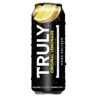 Truly Hard Seltzer Spiked & Sparkling Water Original Lemonade 5% ABV Can - 24 Fl. Oz. - Image 2