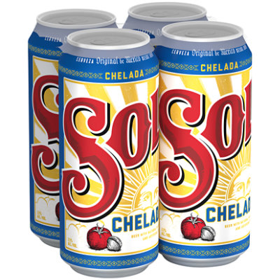 Sol Chelada Chelada Beer 3.5% ABV Cans - 4-16 Fl. Oz. - Image 1