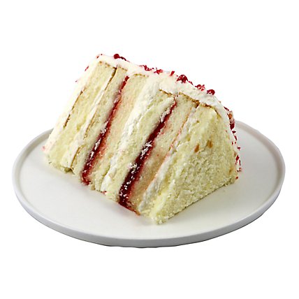 Cake White Chocolate Strawberry Colossal Slice - Image 1