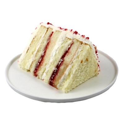 Cake White Chocolate Strawberry Colossal Slice