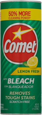 Comet Cleanser Lemon Powder With Bleach - 21 Oz - Image 2